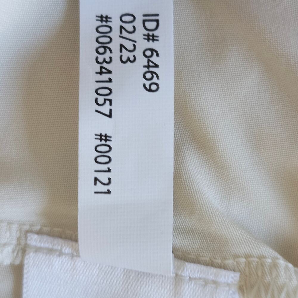 Express Ivory Ruched Puff-Sleeve Top with Peplum Size Small - Picture 7 of 10